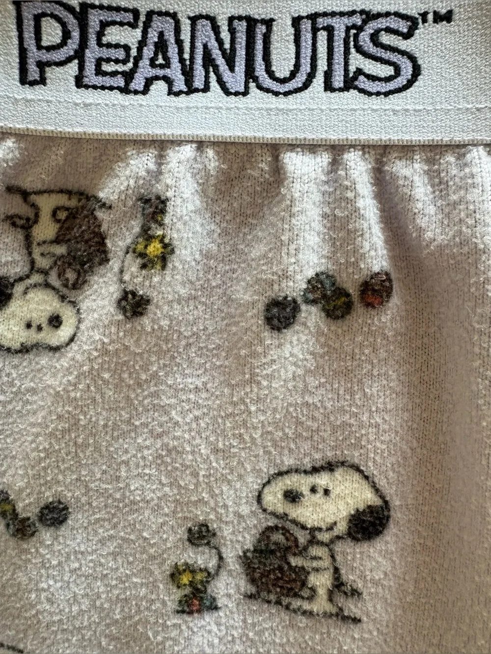 Peanuts Snoopy Fleece Pajama Sleep Shorts x 2 Pack Set- Sz Large